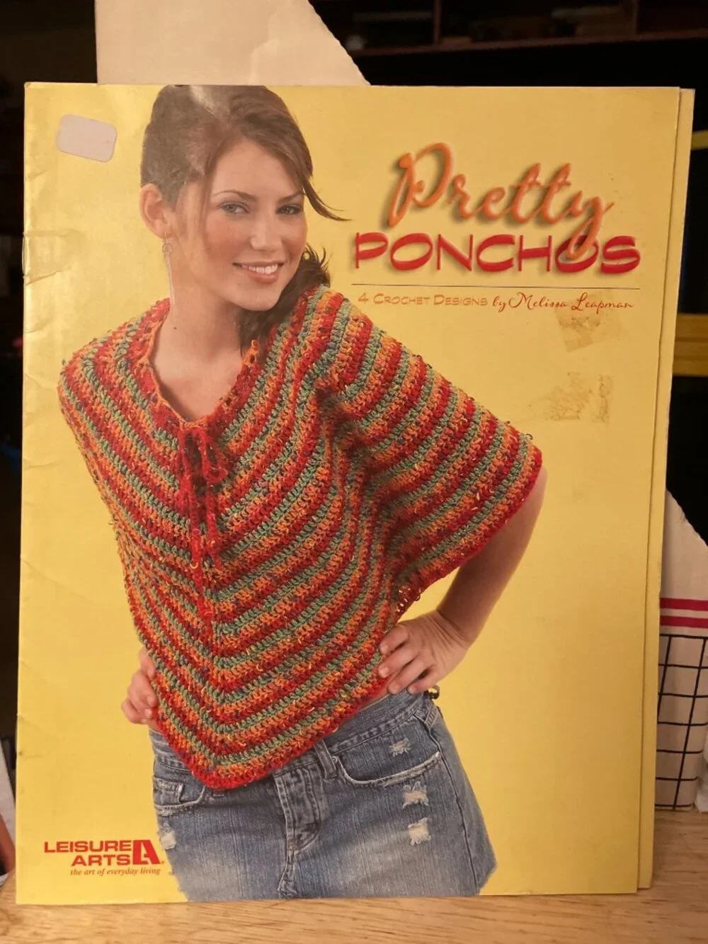 Crochet Book Leisure Arts Pretty Ponchos 4 Patterns Designs Book #3937 NEW